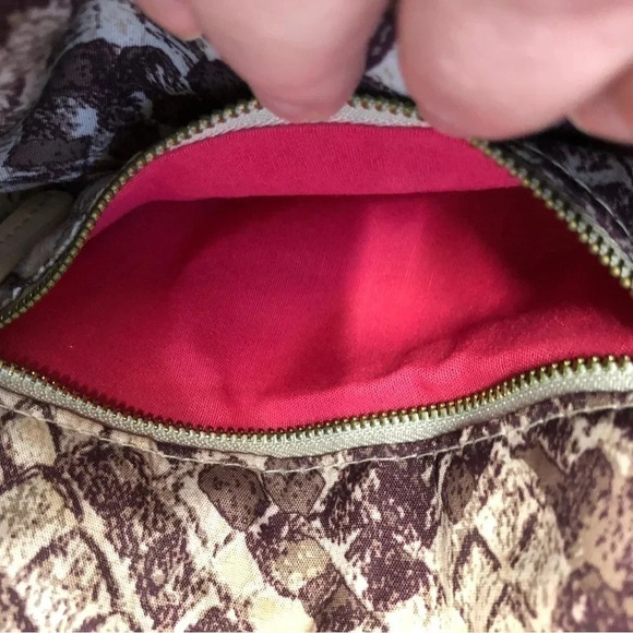 Elliott Lucca Woven Knit‎ Crochet Flap Handbag Metal Leather Chain Strap Purse - Picture 8 of 9